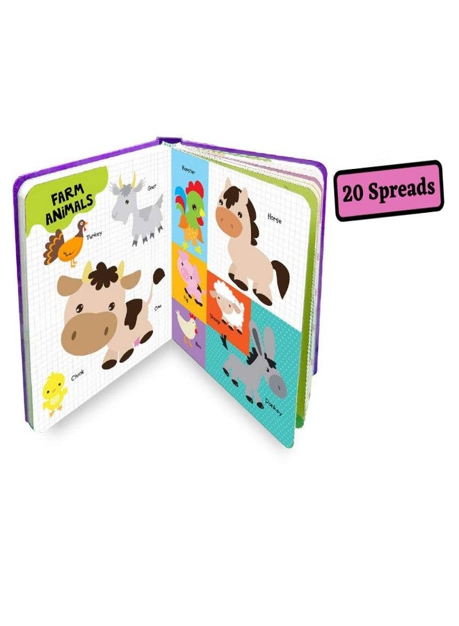 BRIJBASI Hello Friend Learn with Nature Picture Dictionary Learning Book with 20 Colourful Spreads - Farm Animal, Fruits and Sky, 4+ yrs Old - Image 5